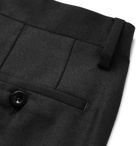 Mr P. - Black Worsted Wool Trousers - Men - Black