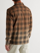 Altea - Ombre Checked Cotton Shirt - Orange