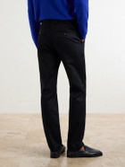 Mr P. - Samuel Straight-Leg Organic Cotton Chinos - Black