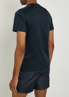 Moncler Logo-appliquéd Cotton T-shirt Navy