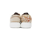 By Walid Beige Embroidered Sneakers