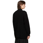 Yohji Yamamoto Black Knit Wool Blazer
