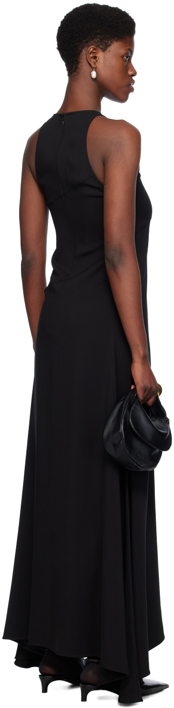 Black Flared Maxi Dress