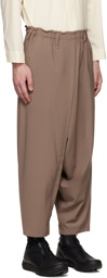 132 5. ISSEY MIYAKE Brown Mobius Trousers