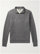 Oliver Spencer Loungewear - Milner Recycled Cotton-Blend Jersey Half-Zip Sweatshirt - Gray