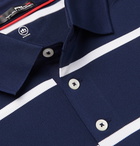 RLX Ralph Lauren - Striped Tech-Piqué Golf Polo Shirt - Blue