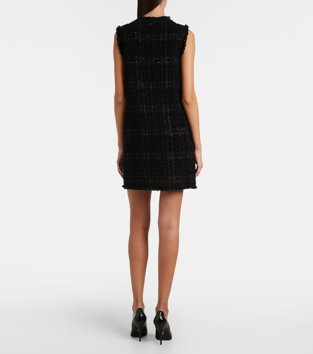Versace Medusa '95 cotton-blend tweed minidress