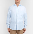 Loro Piana - Andre Slub Linen Shirt - Blue