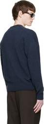 BOSS Navy Wool Cardigan