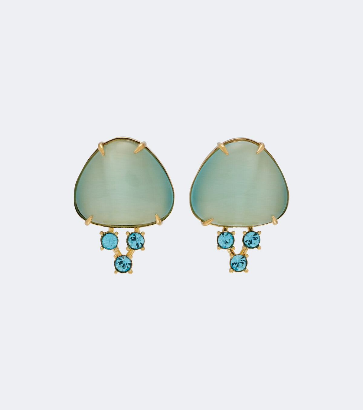 Oscar de la Renta Embellished drop earrings