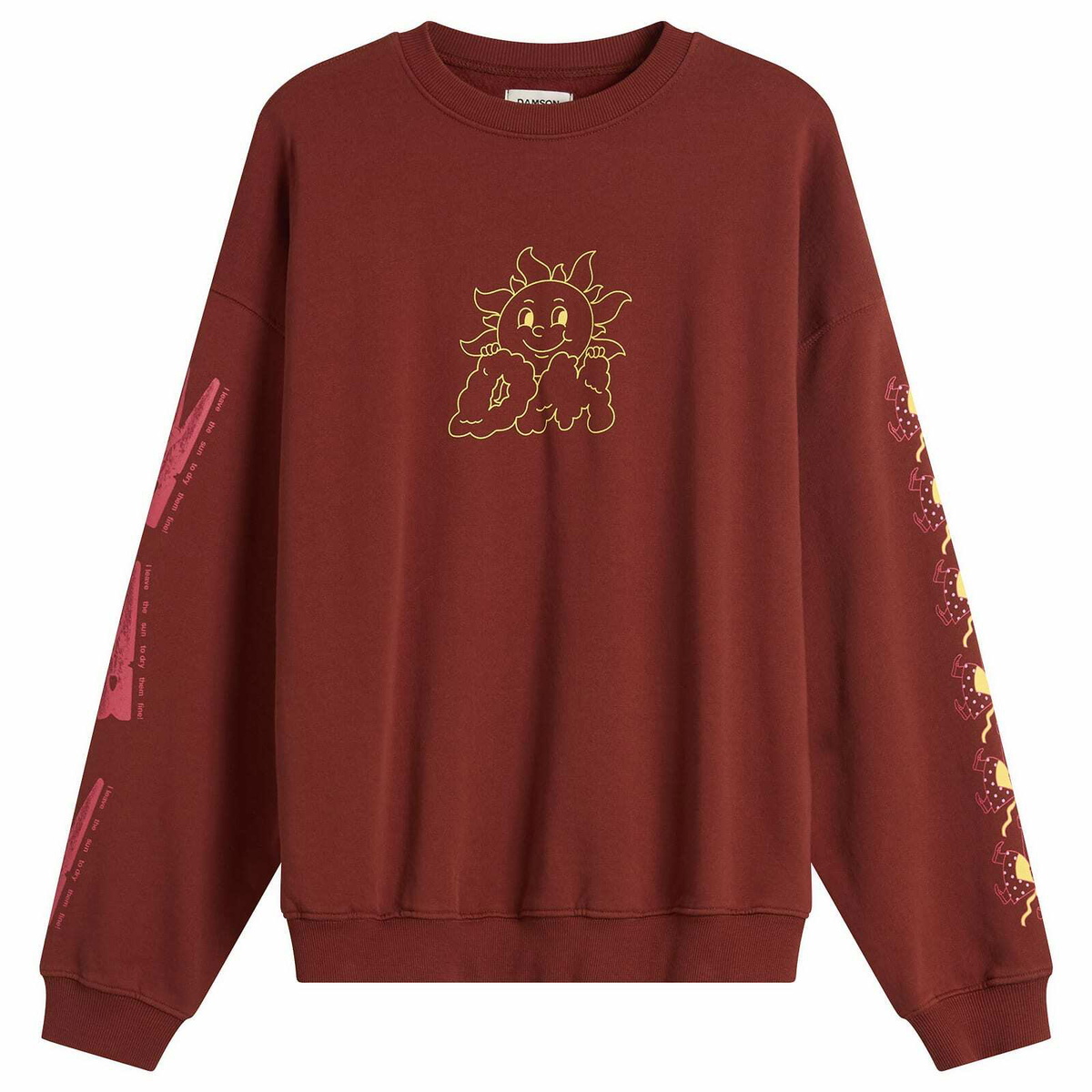Damson Madder Women's Sundried Washing Line Hoodie in Brick
