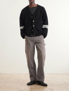 Enfants Riches Déprimés - Striped Cashmere Cardigan - Black