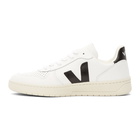 Veja White and Black V-10 Sneakers