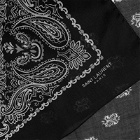 Saint Laurent Men's Paisley Print Bandana in Black/White