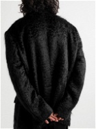 Raf Simons - Oversized Faux Fur Blazer - Black