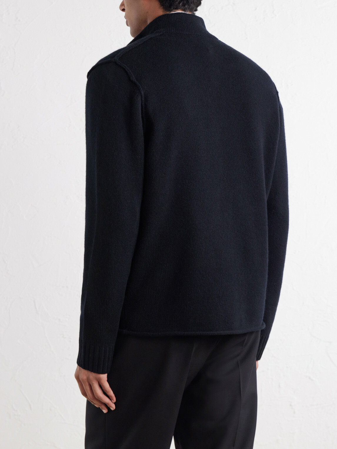 James Perse - Cashmere Zip-Up Cardigan - Blue