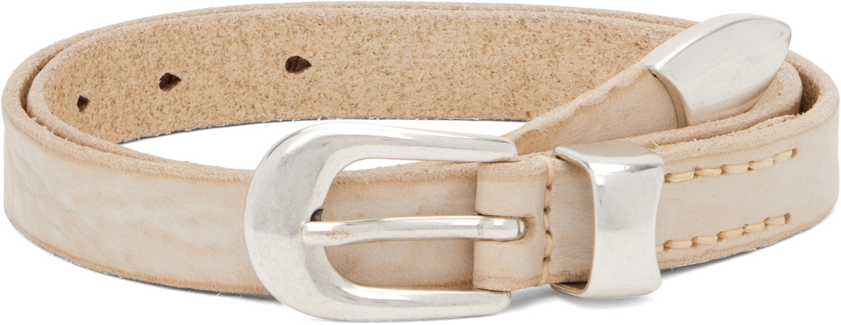 小物 OUR LEGACY 2CM BELT Off White Leather 70 OUR LEGACY Off-White 2 CM Belt Our Legacy
