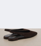 Prada Suede slingback flats