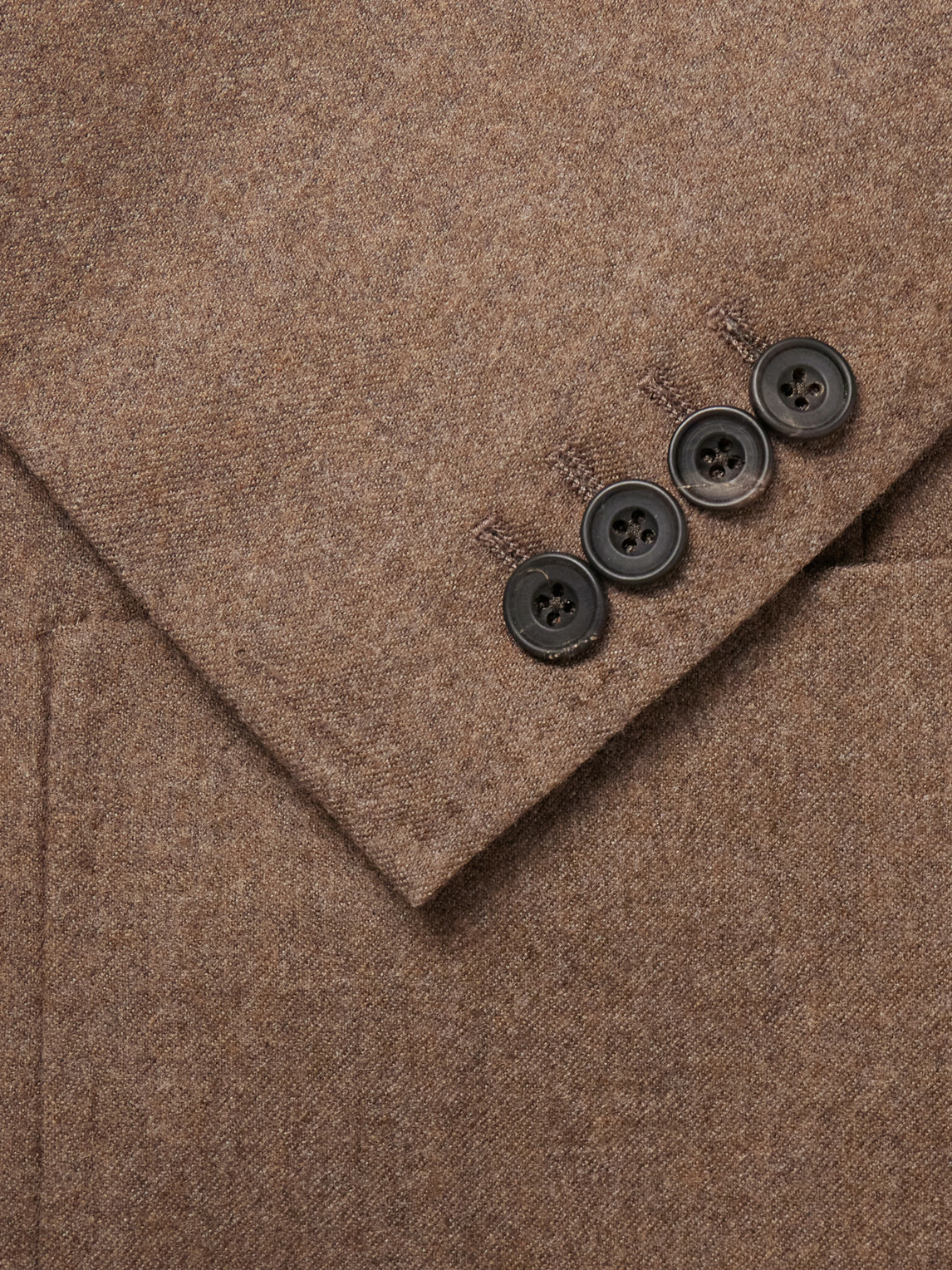 Rubinacci - Virgin Wool-Flannel Suit Jacket - Brown