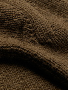 Bottega Veneta - Wool and Cashmere-Blend Hooded Rollneck Sweater - Brown