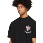 Palm Angels Black Flowers T-Shirt