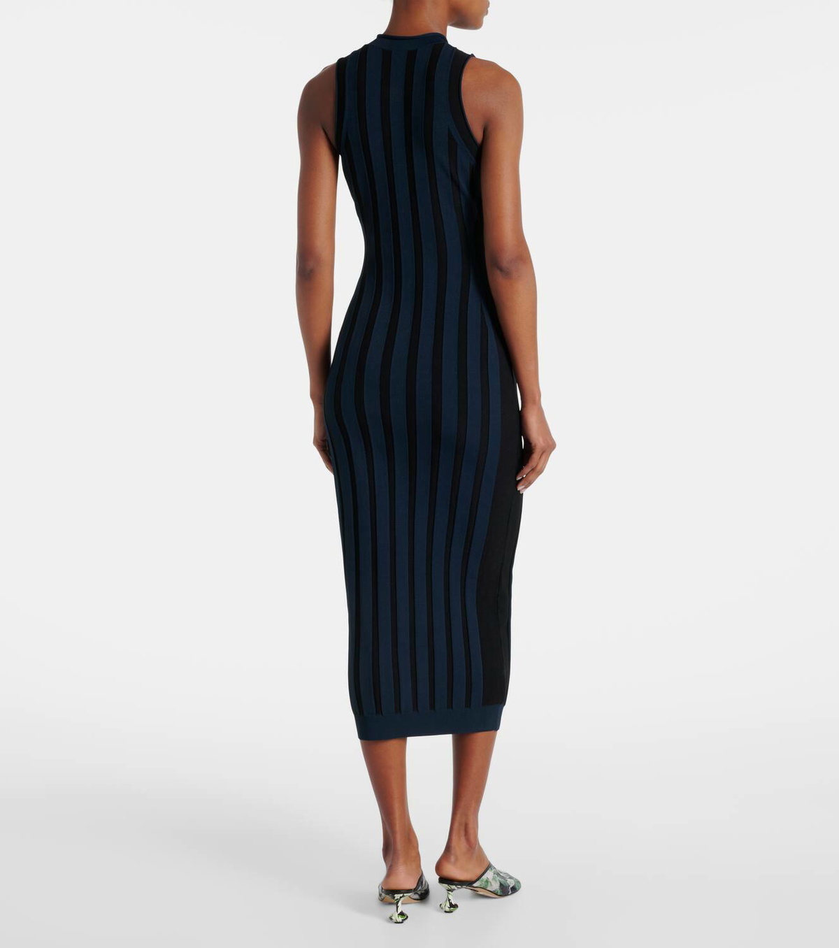 Loewe Anagram striped maxi dress