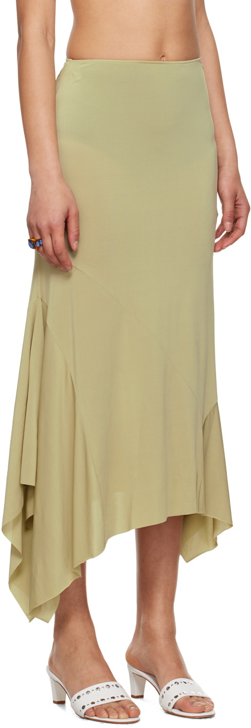 【関税込み】Paloma Wool レッド Milevo ミニスカート MILEVO-Delicate short sheer silk skirt with a matching