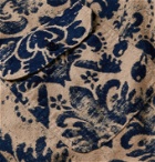 KAPITAL - Indigo-Dyed Printed Cotton-Flannel Shirt - Blue