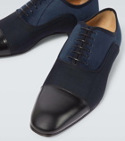 Christian Louboutin Greggo leather-trimmed Oxford shoes