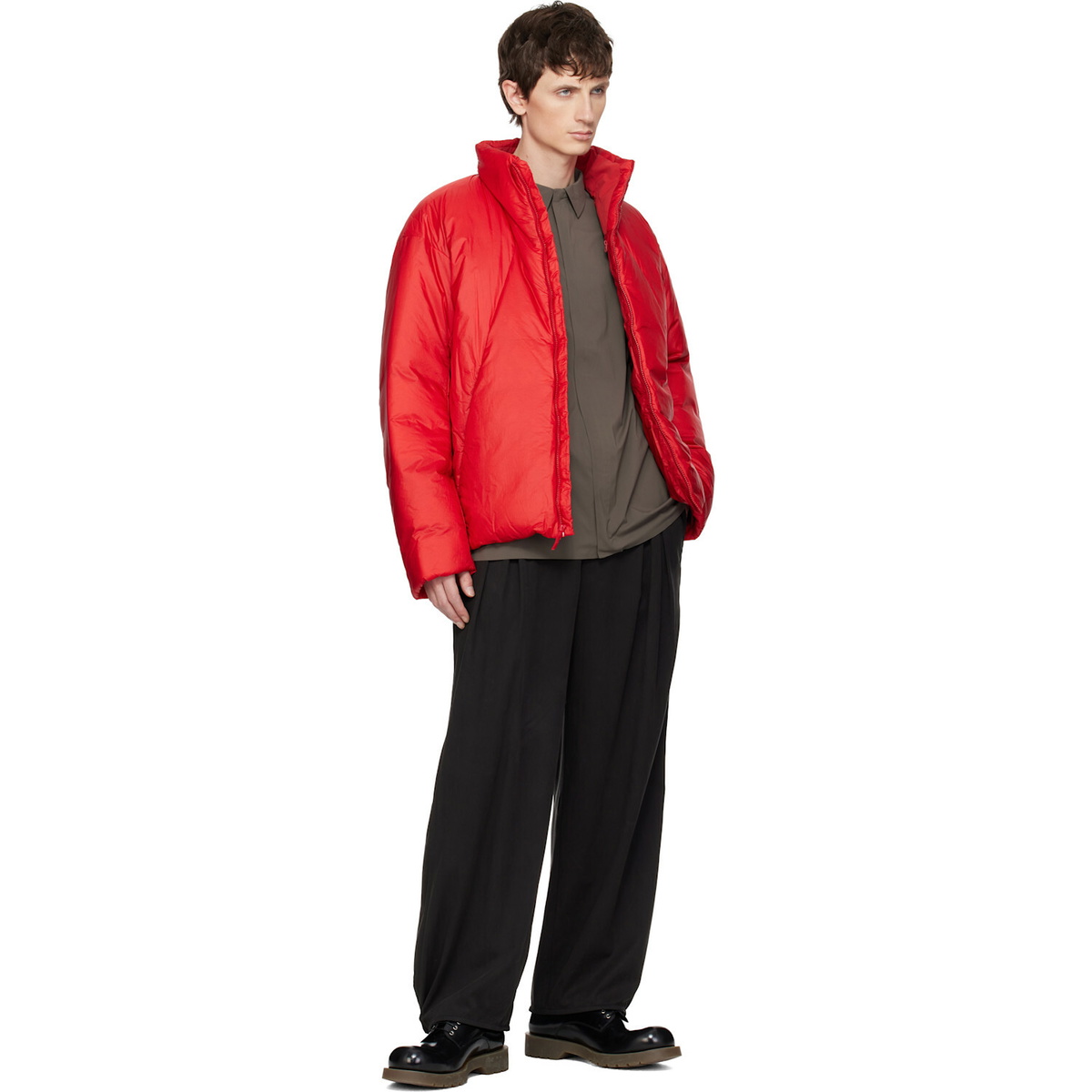 Veilance Red Conduit Down Jacket