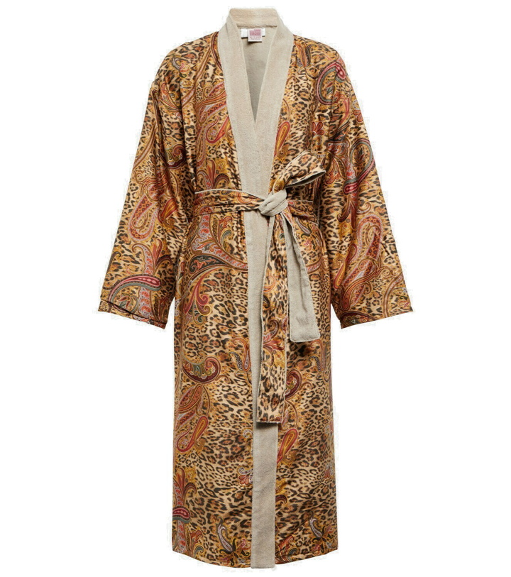 Photo: Etro - Doubled Kimono cotton bathrobe