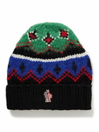 Moncler Grenoble - Logo-Appliquéd Jacquard Wool-Blend Beanie