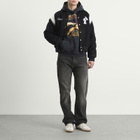 Rhude Men's 90S Traxedo Denim Jeans in Agoura Black