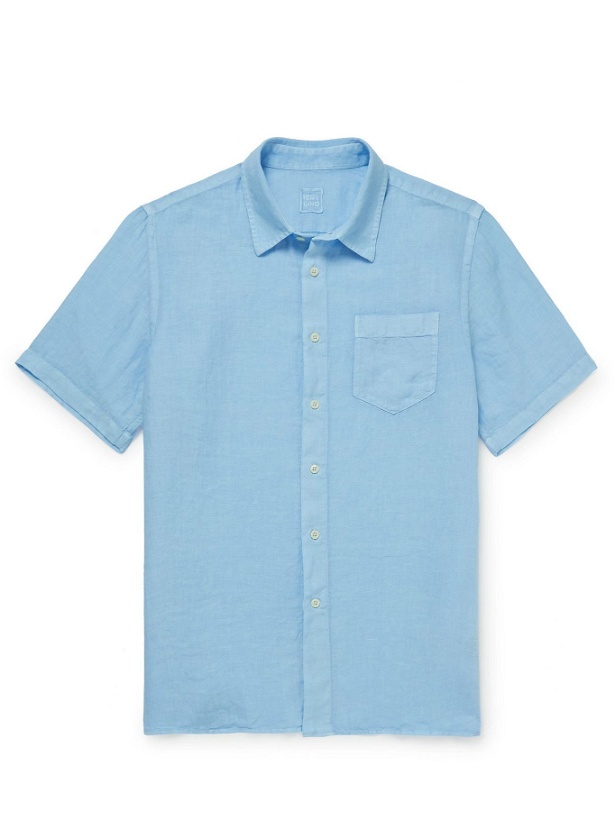 Photo: 120% - Slim-Fit Linen Shirt - Blue
