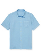 120% - Slim-Fit Linen Shirt - Blue