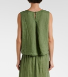 Velvet Maxine linen top