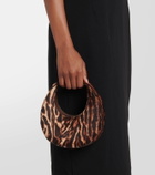 Staud Goodnight Moon leopard-print leather tote bag