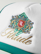 Rhude - Menthol Crest Logo-Embroidered Twill Trucker Cap