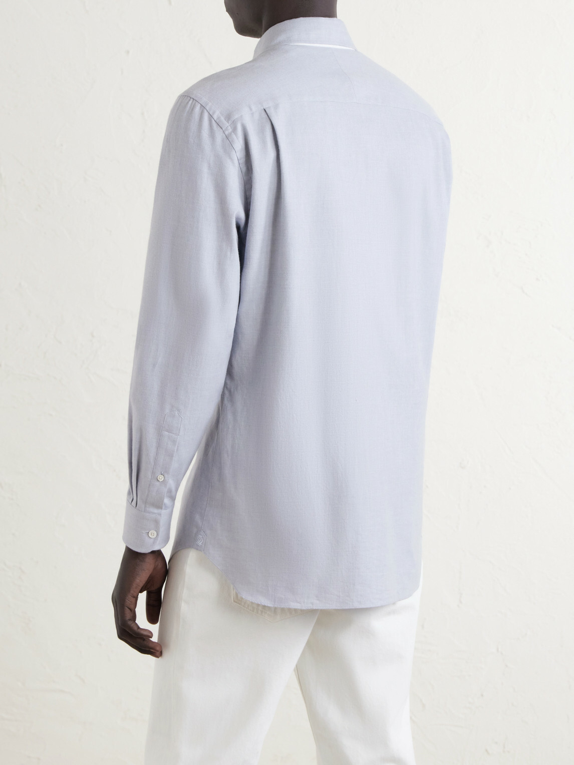 Dunhill - Cotton and Cashmere-Blend Shirt - Blue