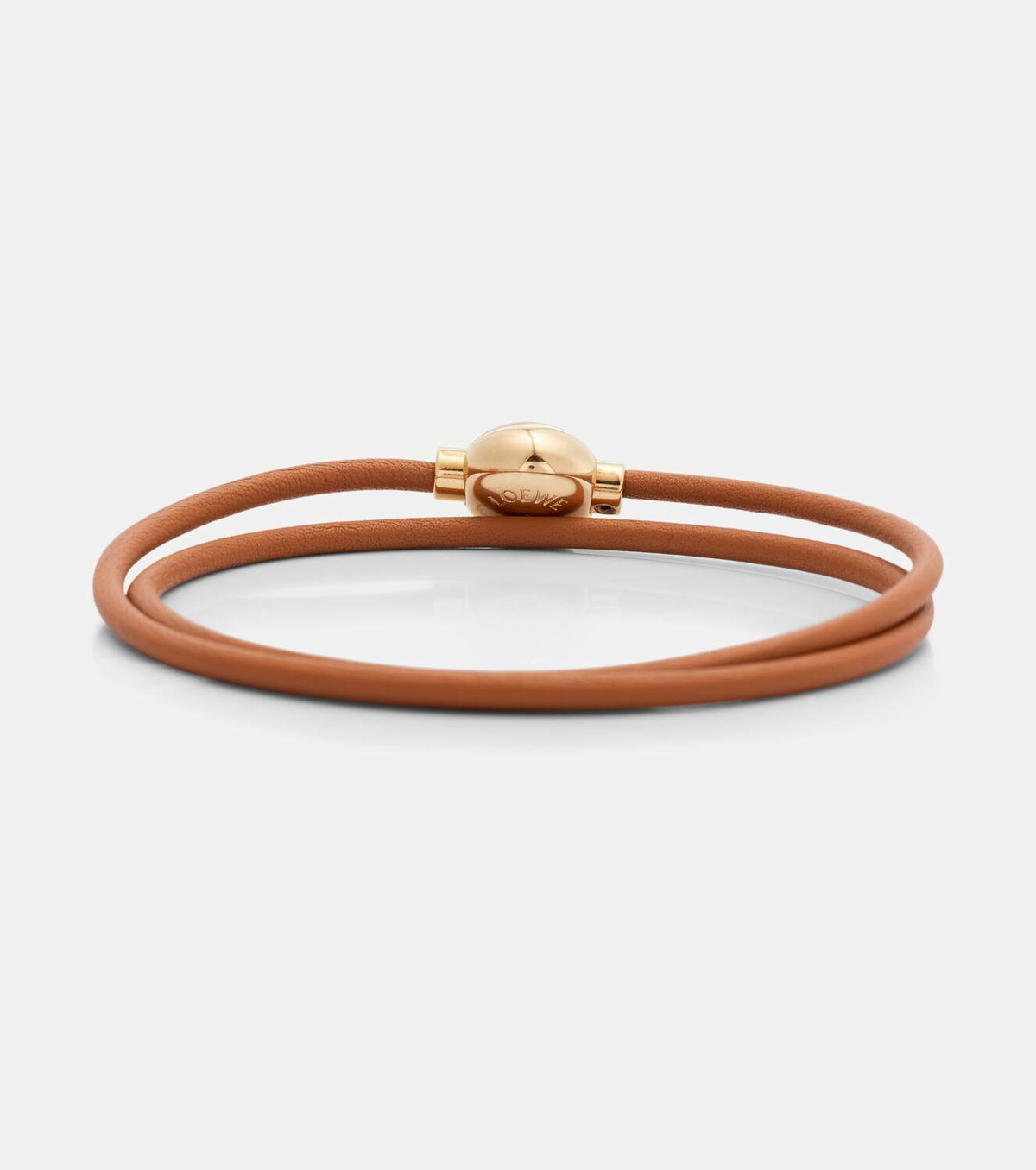 Loewe Anagram embellished leather bracelet