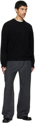 Solid Homme Black Wool Sweater