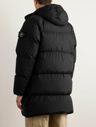 Stone Island - Logo-Appliquéd Padded Quilted Shell Down Coat - Black