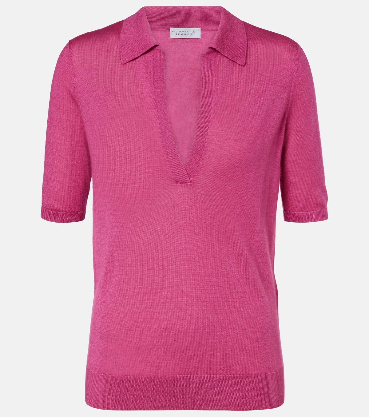 Gabriela Hearst Frank cashmere and silk polo shirt