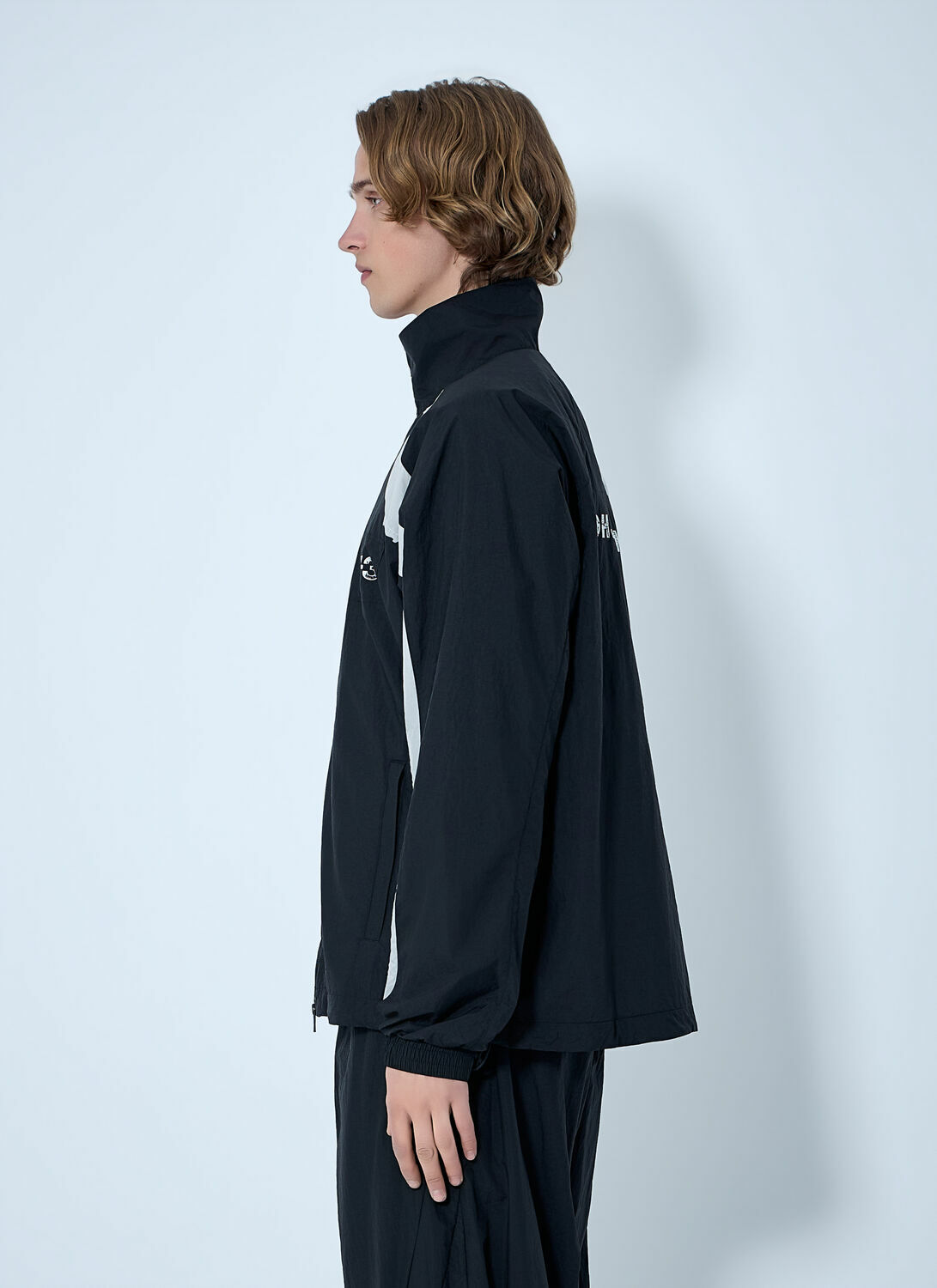 Y-3 Raw Edge 3 Stripes Nylon Shell Jacket