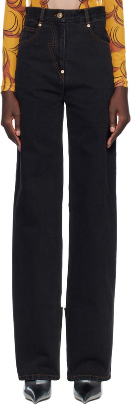 Photo: Pushbutton Black Back Panty Jeans