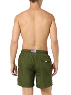 MC2 Saint Barth Man Lightweight Fabric Military Green Swim Shorts Lighting Pantone | Pantone® Special Edition