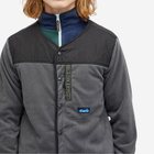 KAVU Men's Brudenell Snap Fleece Cardigan in Dark Shadow