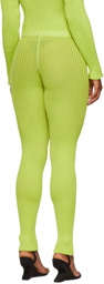 A. ROEGE HOVE Green Nylon & Cotton Leggings