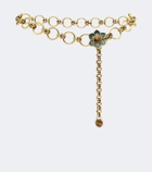 Etro Embellished floral chain belt