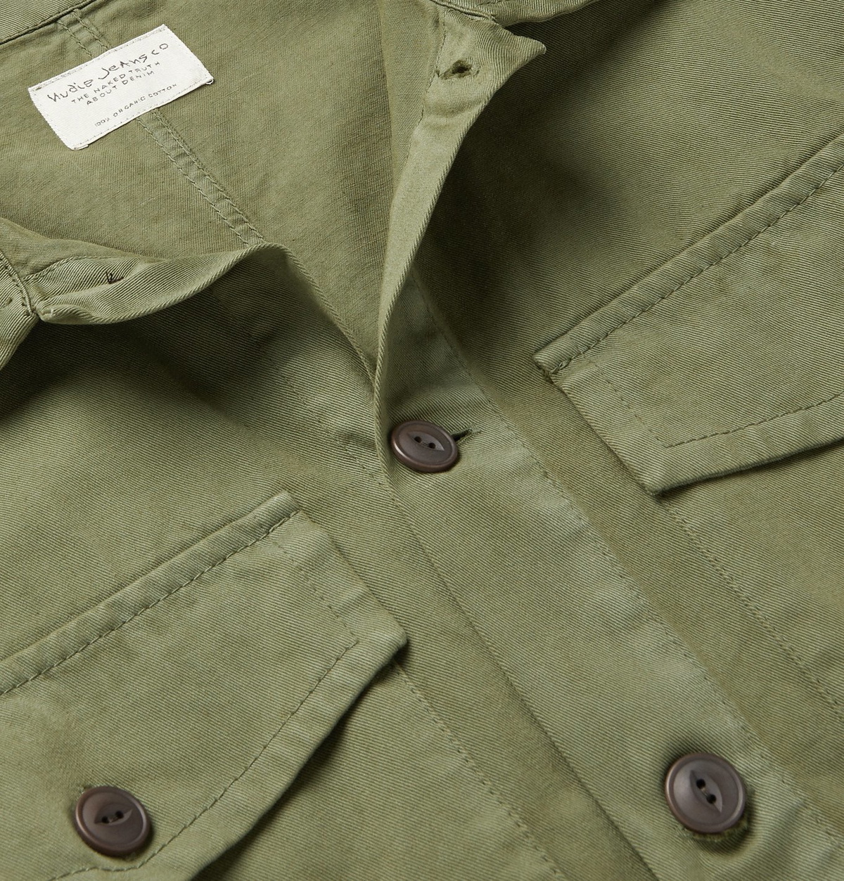 Nudie Jeans - Colin Cotton-Twill Overshirt - Green Nudie Jeans Co